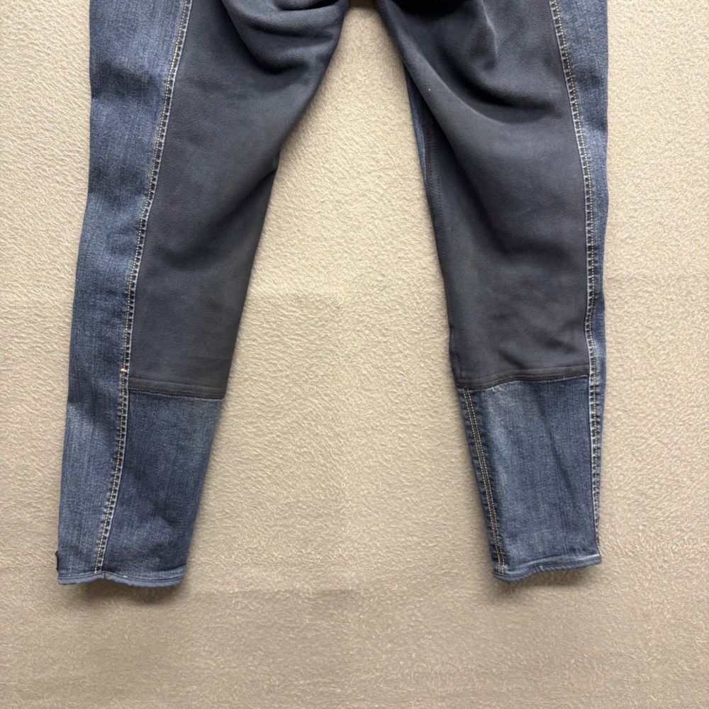 Goode Rider Blue Denim Full Seat Equestrian Riding Breeches Women Size 34R - Picture 15 of 15